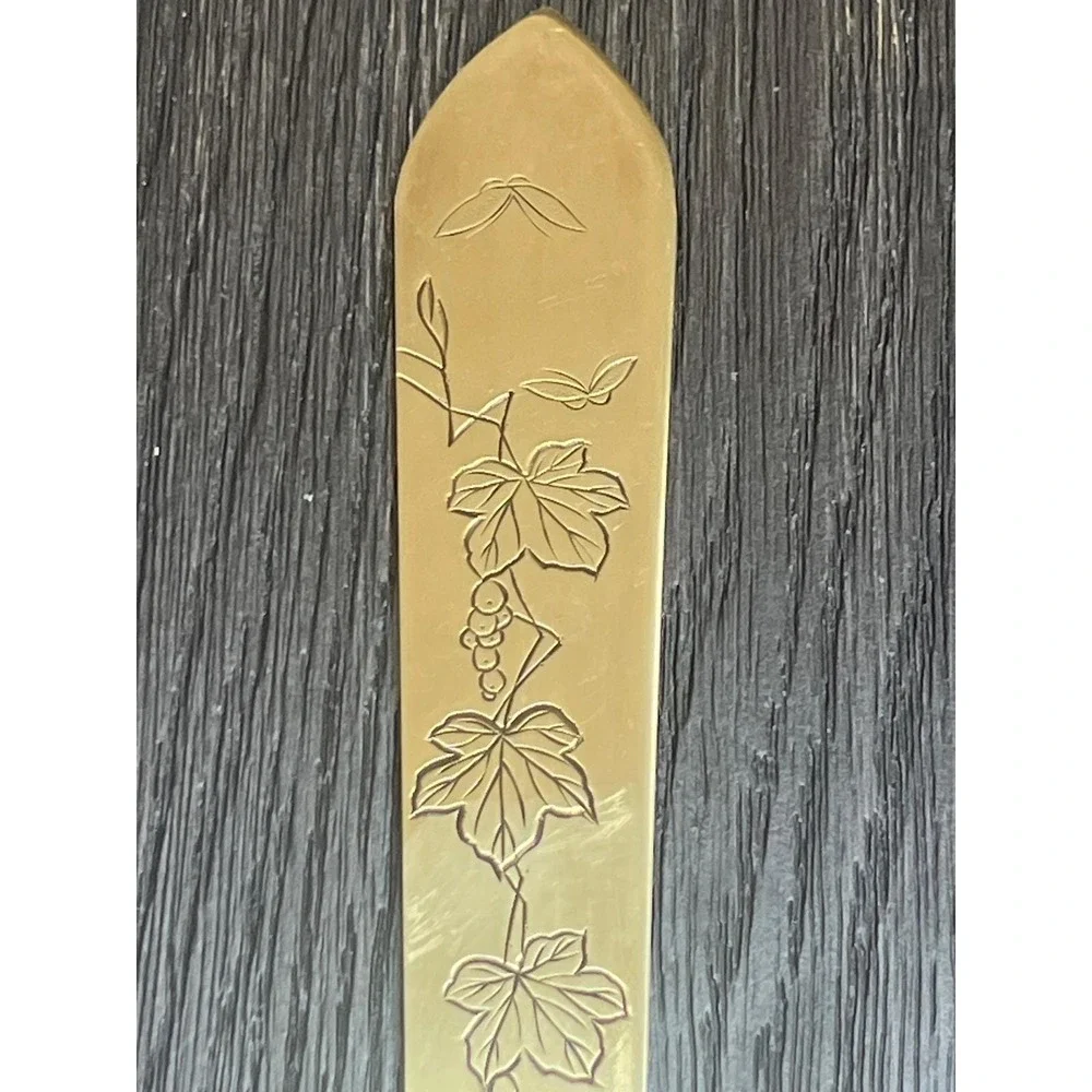 Antique Japanese Meiji Brass Letter Opener 11.25